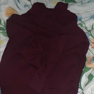 Plain Maroon Hoodie